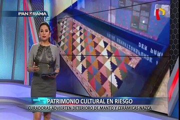 Patrimonio cultural en riesgo: curadoras advierten deterioro de mantos y ceramios Nazca