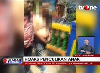 Diduga Penculik Anak, Pria Paruh Babak Belur Dihakimi Massa