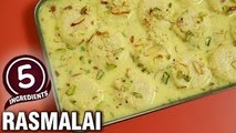 5 Ingredients Recipe - Quick & Easy Rasmalai Recipe - Indian Dessert - Varun