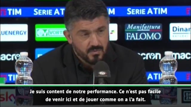 11e j. - Gattuso : Jamais facile sur la pelouse de l'Udinese