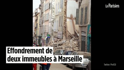 Download Video: Marseille : deux immeubles s’effondrent en plein centre-ville