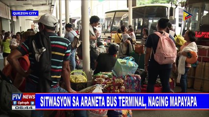 Sitwasyon sa Araneta bus terminal, naging mapayapa