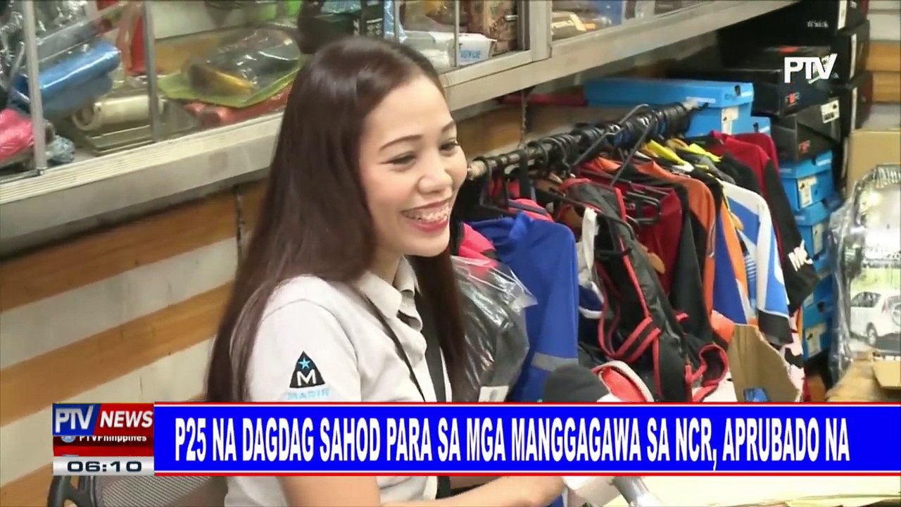 P25 na dagdag-sahod para sa mga manggagawa sa NCR, aprubado na