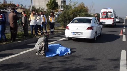 Yolun Karşısına Geçmeye Çalışan Yaşlı Kadın Canından Oldu, Olay Yerine Gelen Yakınları Sinir...