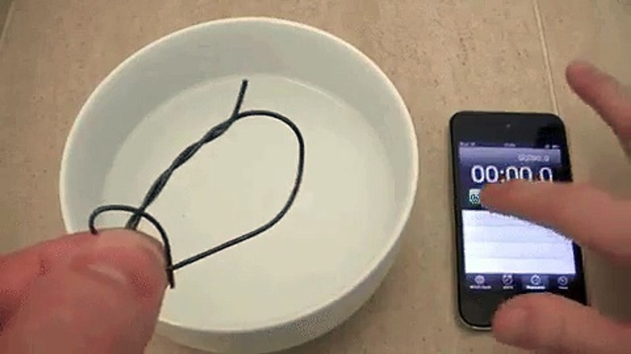 Nitinol reverting to its original form video Dailymotion