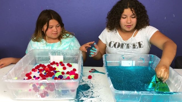 Making Slime With Giant Balloons! Giant Slime Balloon Tutorial Mystery Edition