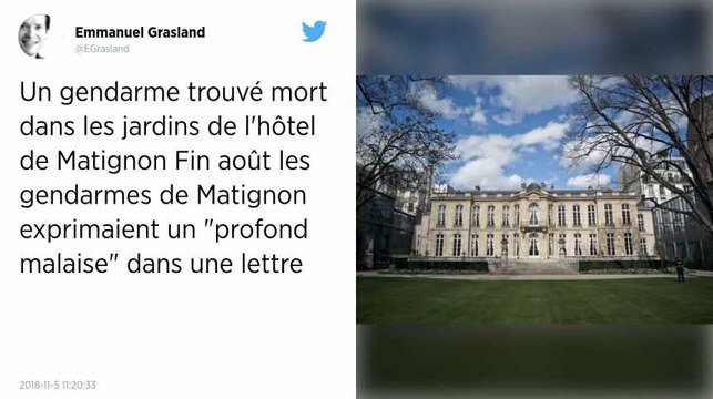 Un gendarme retrouvé mort dans les jardins de Matignon.
