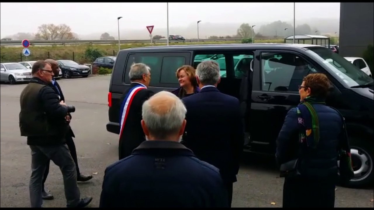 La ministre chargée des Affaires européennes Nathalie Loiseau est arrivée à l’entreprise Gris Découpage à Lesménils