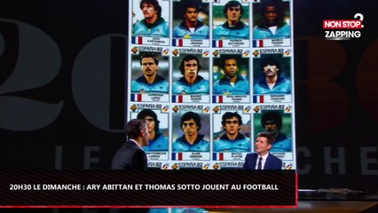 20h30 le dimanche : Ary Abittan et Thomas Sotto jouent au football sur le plateau (Vidéo)