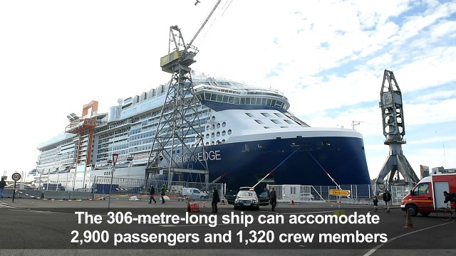French-made 'Celebrity Edge' cruise ship sails for US
