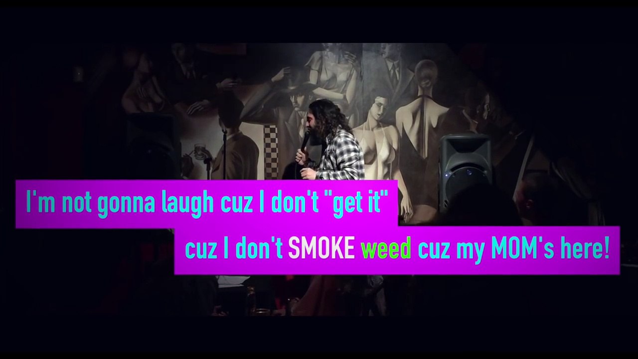 Comic outs weed smoking heckler to her mother - YouTube