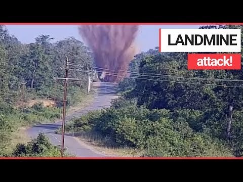 4 Para-military Officers Killed when Truck Drove over a Landmine by Ultra-left Rebels | SWNS TV