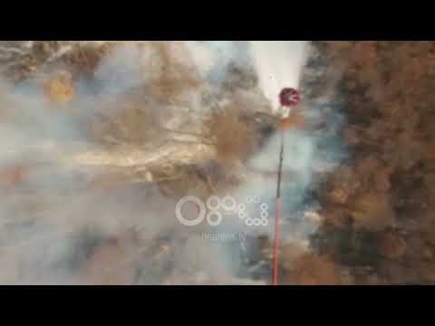 Ora News - Ushtria, operacion nga toka dhe ajri për shuarjen e zjarrit në Prrenjas