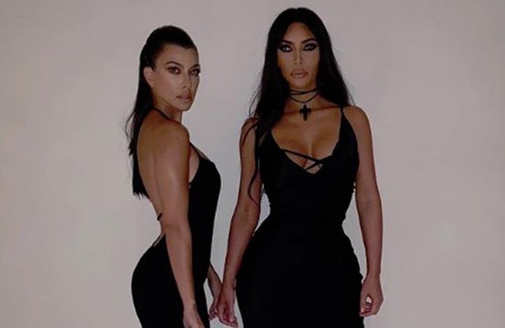 Kim and Kourtney Kardashian wore matching outfits on their 'sister date'
