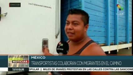 México: caravana migrante pernocta en Córdoba