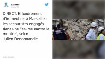 Immeubles effondrés : « Nous pensons qu’il y aura » des morts, prévient le maire de Marseille.