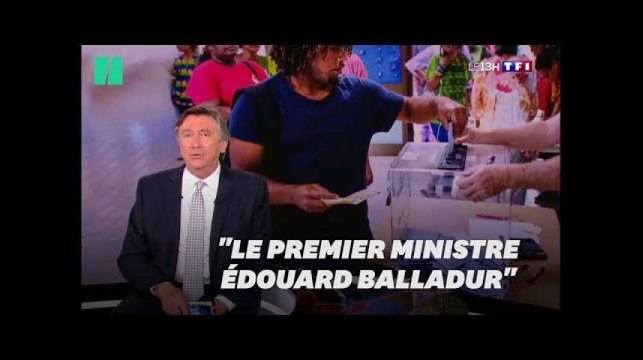 Sur TF1, Jacques Legros évoque le premier ministre, Édouard Balladur
