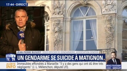 Suicide d'un gendarme à Matignon: "Se donner la mort sur son lieu de travail, avec son arme de service, laisse un message aux autorités"