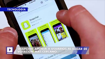 Snapchat apunta a usuarios al lugar de votación más cercano