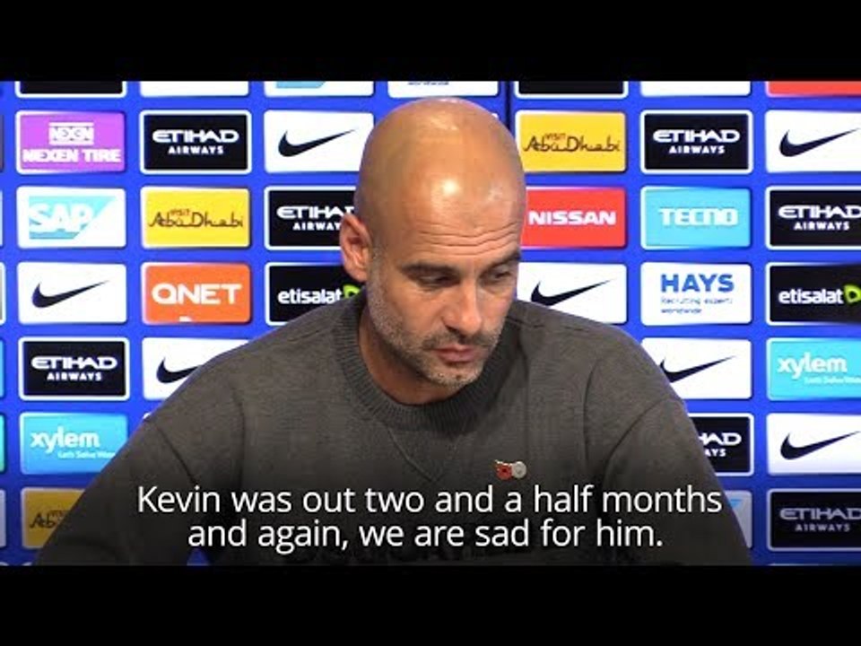 Pep Guardiola - 'We Are Sad For Injured De Bruyne'