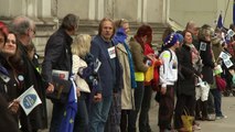 Human chain delivers EU citizens' rights letter to Number 10