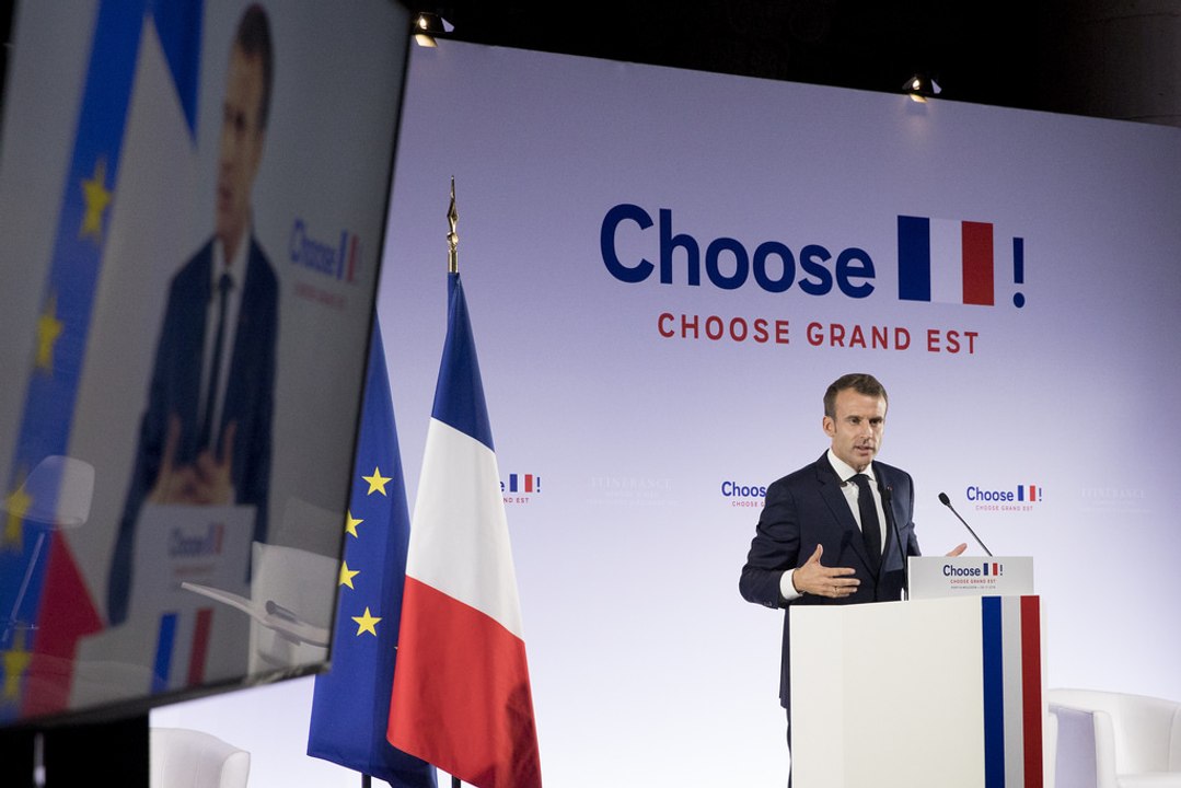 Discours du Président de La République Emmanuel Macron au sommet Choose Grand-Est à Pont-à-Mousson