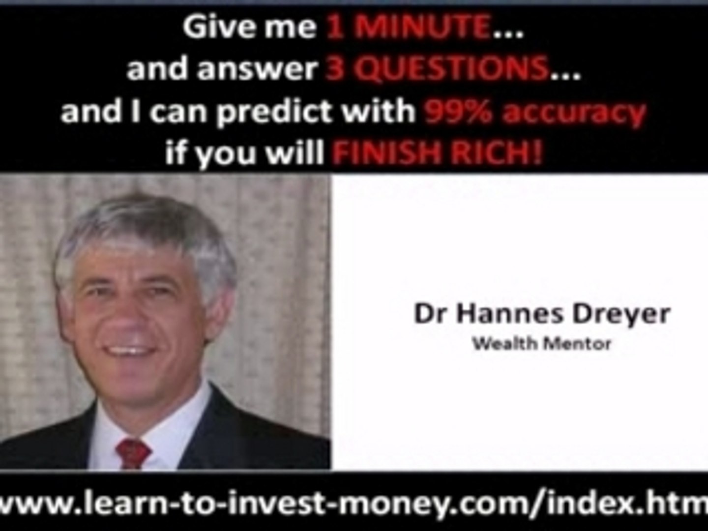 Dr Hannes Dreyer on learn to make money - video dailymotion