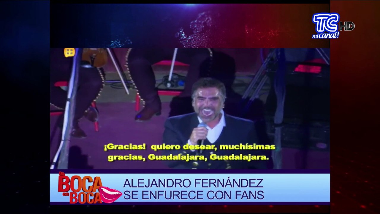 Alejandro Fernandez enfurecido por rumores