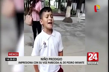 México: niño impresiona al cantar como Pedro Infante