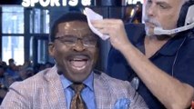 Michael Irvin Loses His mind & Sweats Like Crazy Arguing For Cowboys Against Stephen A. Smith