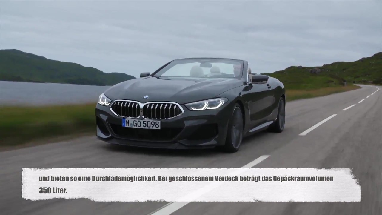 Das neue BMW 8er Cabriolet - Windschott serienmäßig, Nackenwärmer als Option