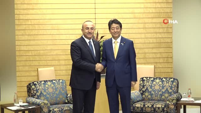 Bakan Çavuşoğlu, Japonya Başbakanı Abe ile Görüştü
