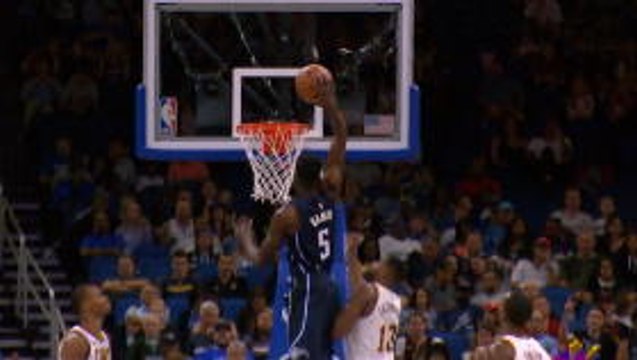 Bamba slams it down for Magic against Cavs
