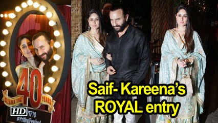 Saif- Kareena’s ROYAL entry at PRITHVI FILM FESTIVAL