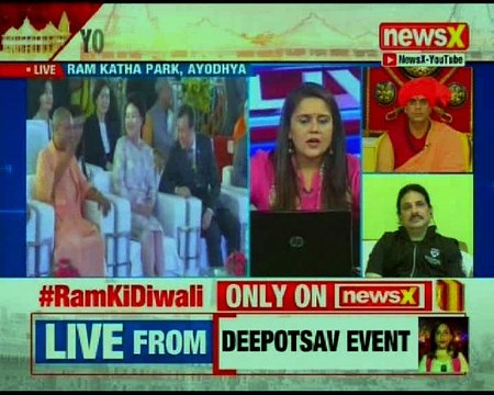 Yogi Adityanath and South Korea's 1st lady in Ayodhya for Diwali celebrations