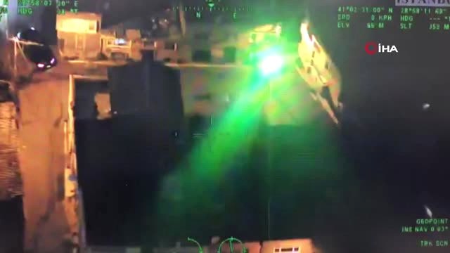 Polis Helikopterine Lazer Tutan Suç Makinesi Yakalandı