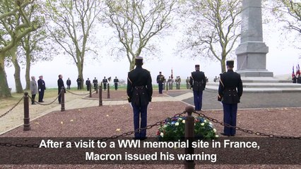 Macron urges European army to defend against Russia, US