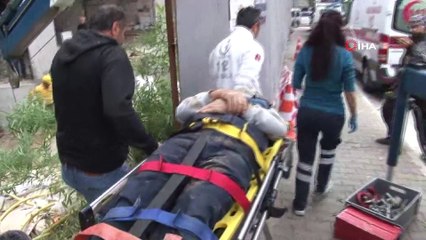 Kadıköy’de inşaat çukuruna düşen işçiye kurtarma operasyonu