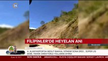Filipinler'de heyelan anı