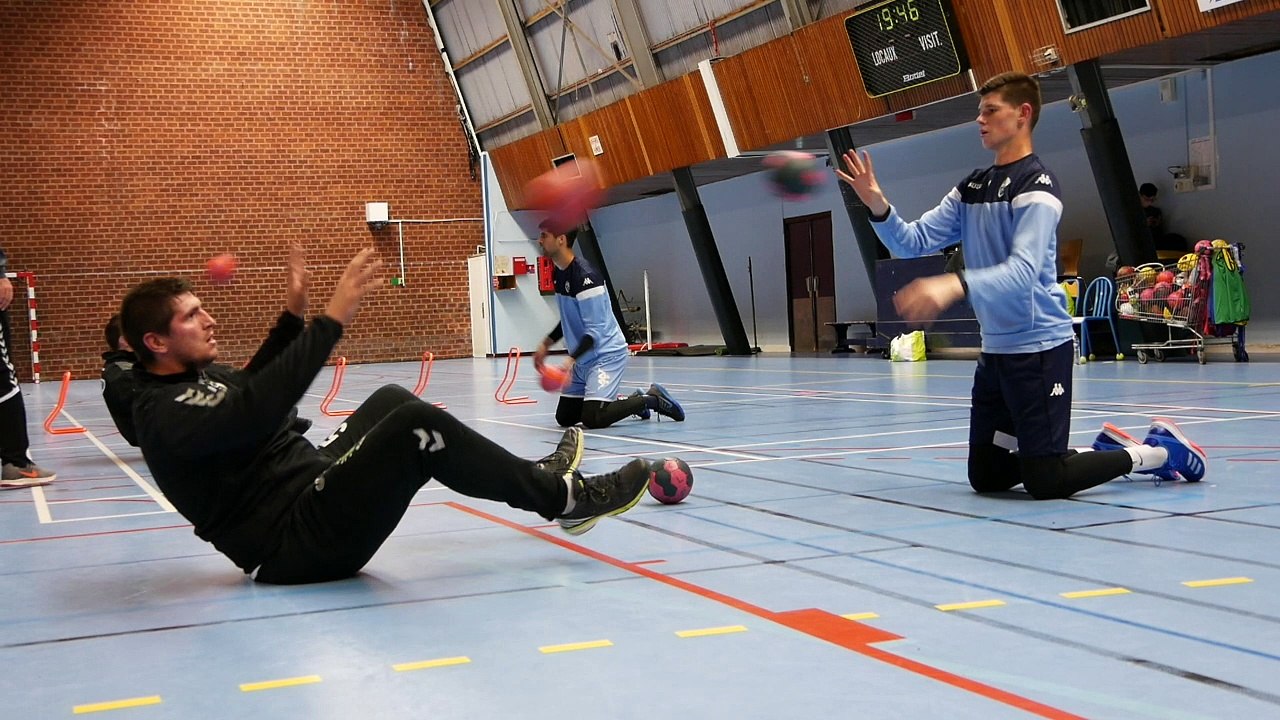 Les gardiens des Merlus dans les cages du Lanester Handball 18-19