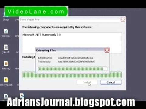 Sony Vegas Pro 8 Installation Instruction