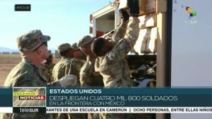 EE.UU. despliega 4 mil 800 soldados en la frontera con México