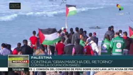 Tải video: Israel reprime décimo cuarta marcha marítima de palestinos