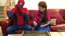 Siêu Nhân Em Bé - Ngáo Ộp - Frozen Elsa and Anna with Spiderman Joker Superhero Fun