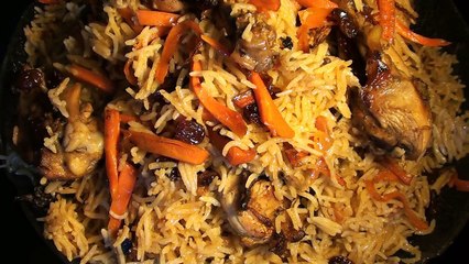 KABULI PULAO WITH CHICKEN  KABULI PULAO RECIPE - 2019
