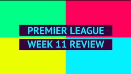 Opta EPL Review Week 11