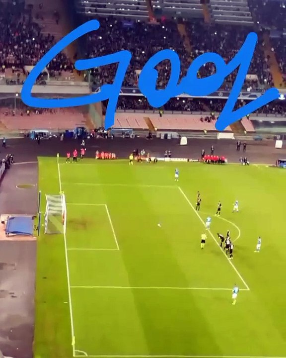 Insigne goal Napoli vs PSG 1-1
