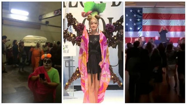 گلچین ویدئوهای بدون شرح هفته؛ از روز مردگان تا نمایش لباس‌های شکلاتی