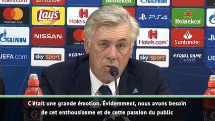 Groupe C - Ancelotti : "Nous avons besoin de ce public"