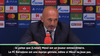Groupe B - Spalletti : "Mieux d'affronter Barcelone sans Messi"